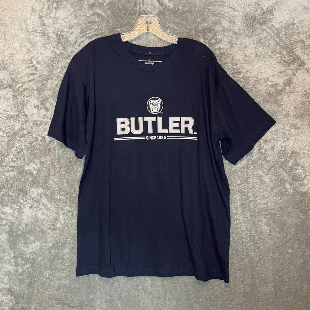 Mens Butler Bulldogs University College FOCO Team Crest Crewneck T-Shirt L Blue